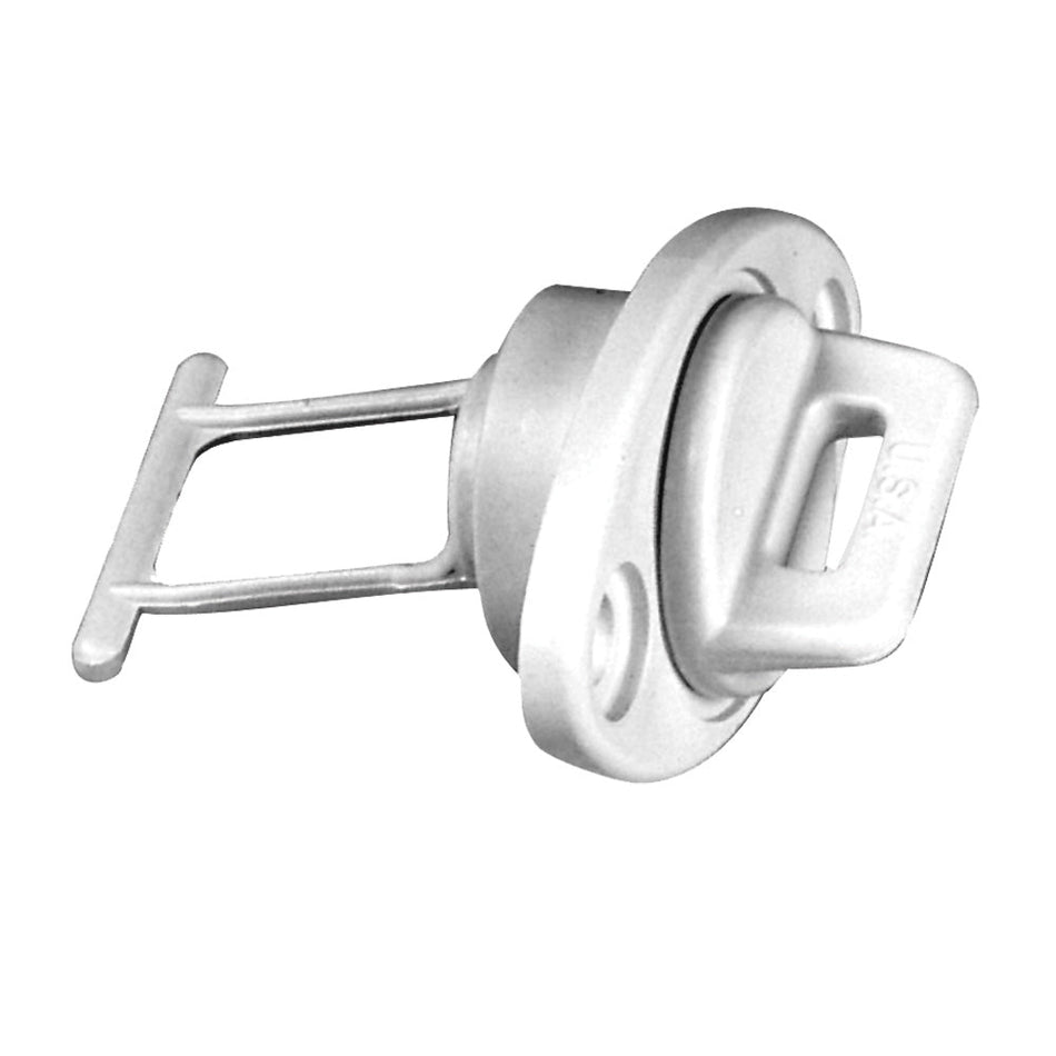 Beckson 1" Drain Plug Screw Type w/Gasket - White - Get Tight Gear