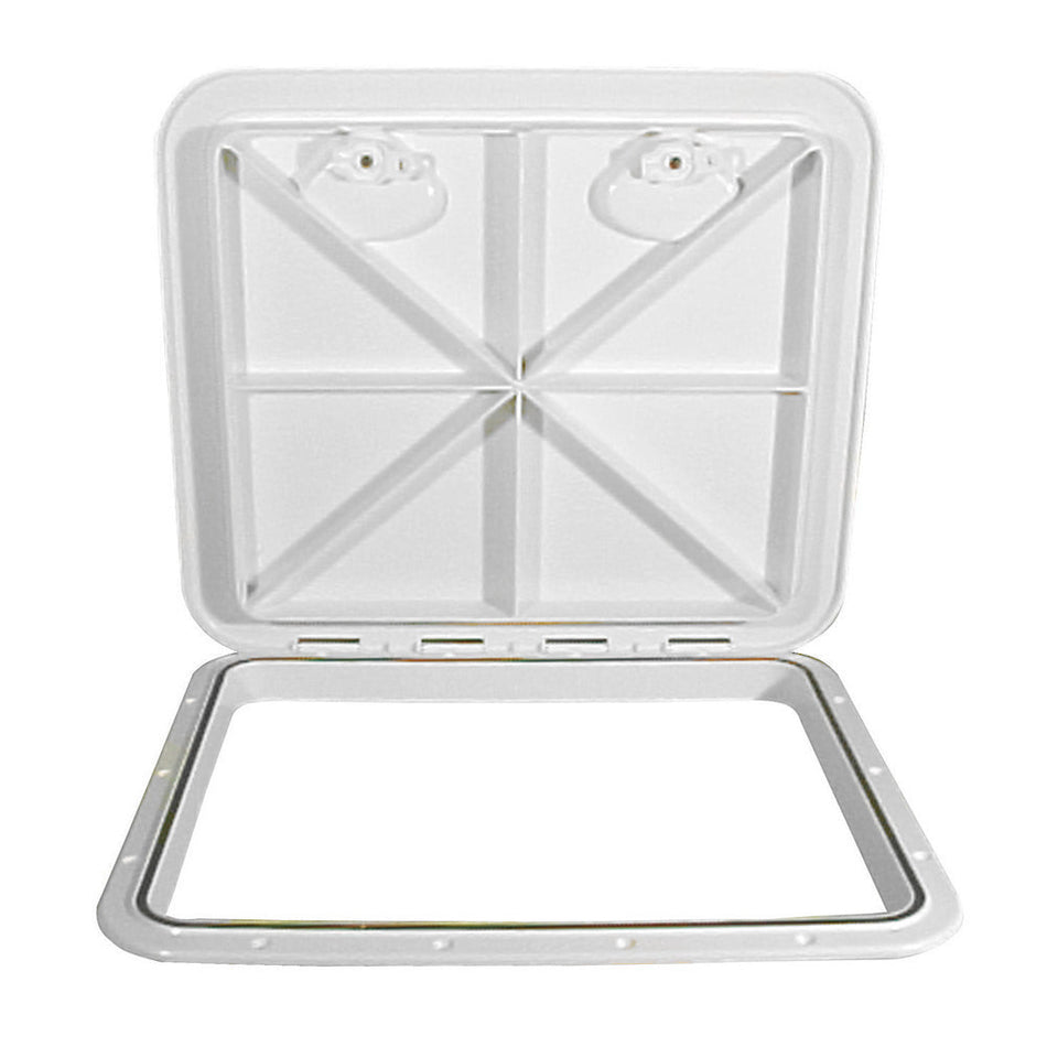 Beckson 18x21 Rectangular Hatch - White - ASA Material Acrylonitrile Styrene Acrylate - Get Tight Gear