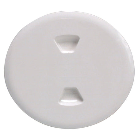 Beckson 5" Twist - Out Deck Plate - White - Get Tight Gear