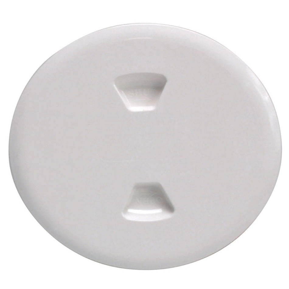 Beckson 5" Twist - Out Deck Plate - White - Get Tight Gear