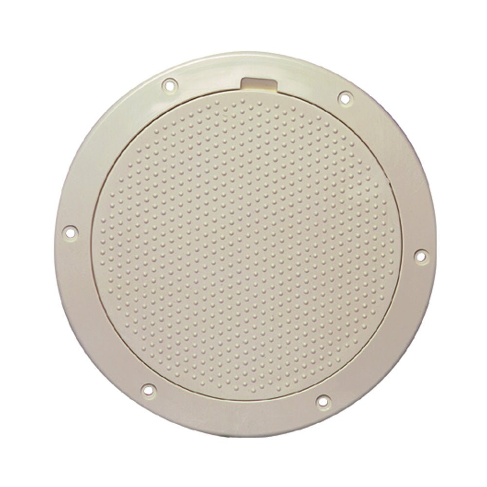 Beckson 6" Non - Skid Pry - Out Deck Plate - Beige - Get Tight Gear
