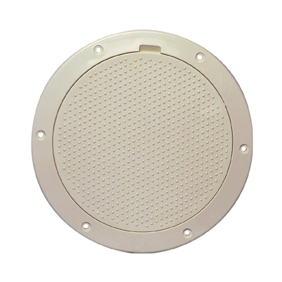 Beckson 6" Non - Skid Pry - Out Deck Plate - Beige - Get Tight Gear