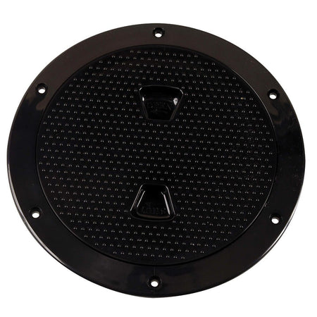Beckson 6" Non - Skid Screw - Out Deck Plate - Black - Get Tight Gear