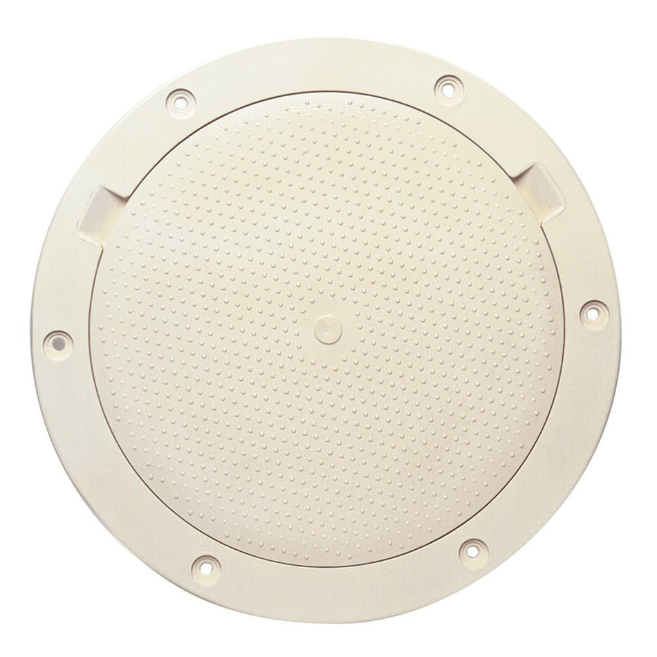 Beckson 8" Non - Skid Pry - Out Deck Plate - Beige - Get Tight Gear