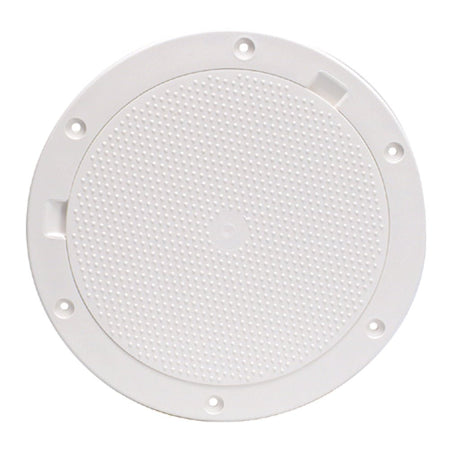 Beckson 8" Non - Skid Pry - Out Deck Plate - White - Get Tight Gear