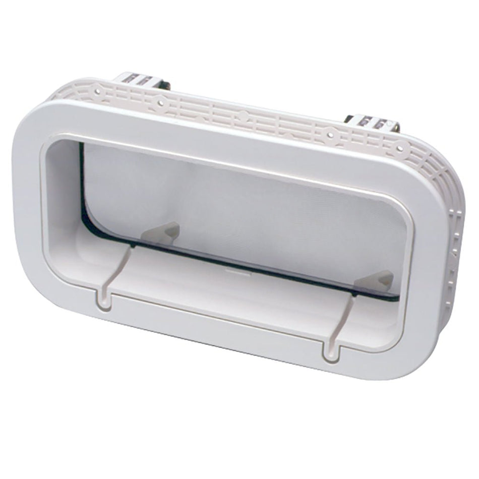Beckson Drain Port - 4" x 14" x 1" - Depth - White/Clear - Get Tight Gear