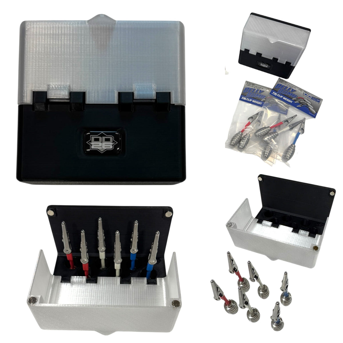 Belly Bomb Fin Clip Caddy (Case only) - Get Tight Gear