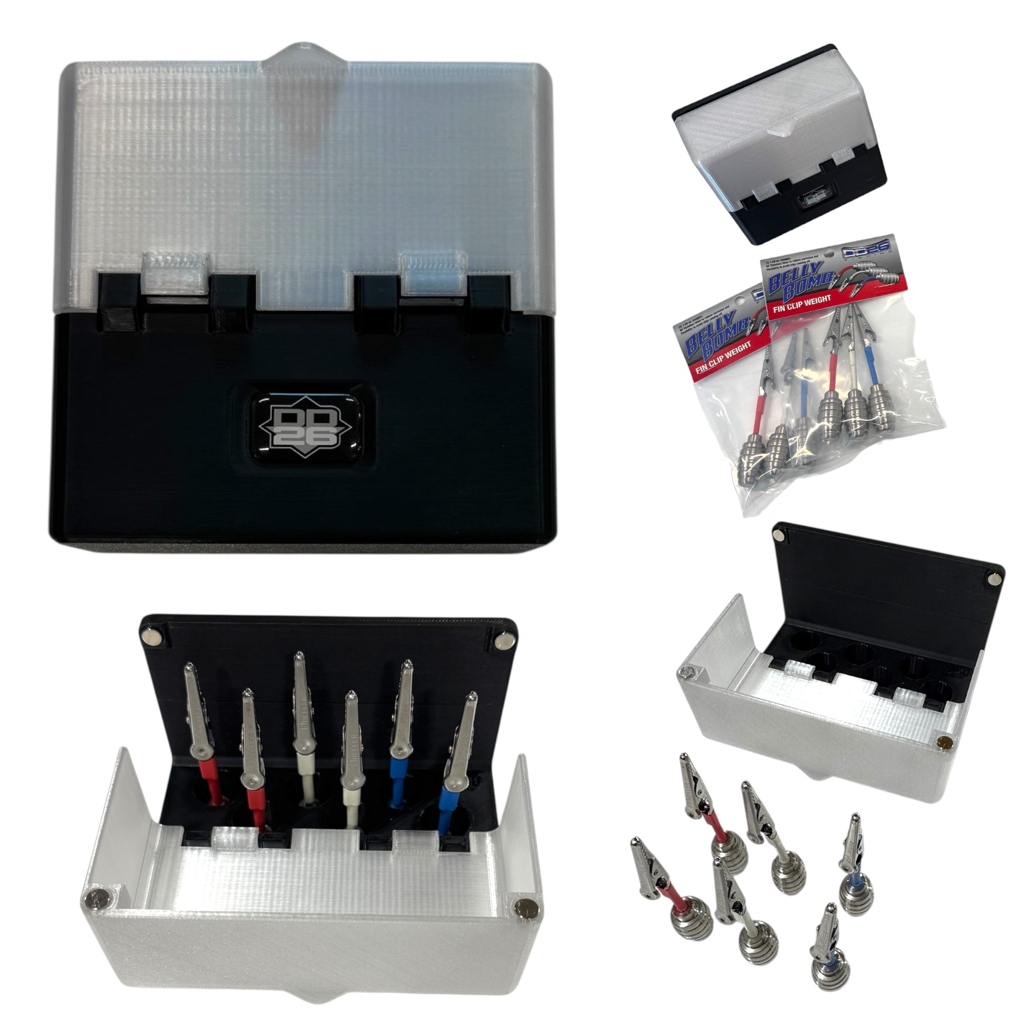 Belly Bomb Fin Clip Caddy (Case only) - Get Tight Gear