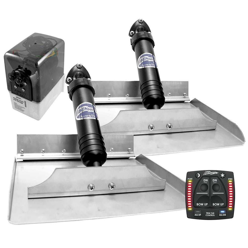 Bennett 12x12 Hydraulic Trim Tab System w/One Box Indication - Get Tight Gear