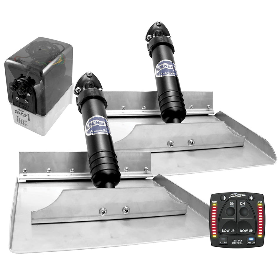 Bennett 12x12 Hydraulic Trim Tab System w/One Box Indication - Get Tight Gear