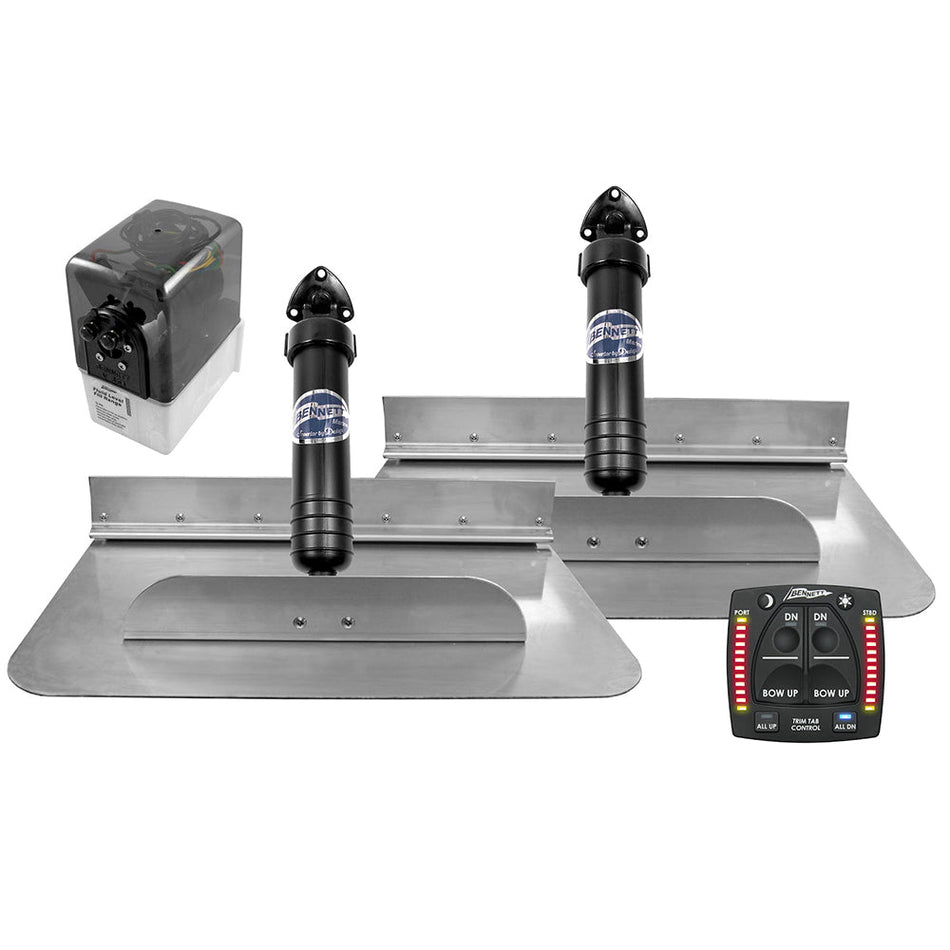 Bennett Marine 18x12 Hydraulic Trim Tab System w/One Box Indication - Get Tight Gear