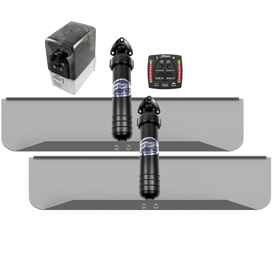 Bennett Marine 30x9 Hydraulic Trim Tab System w/One Box Indication - Get Tight Gear