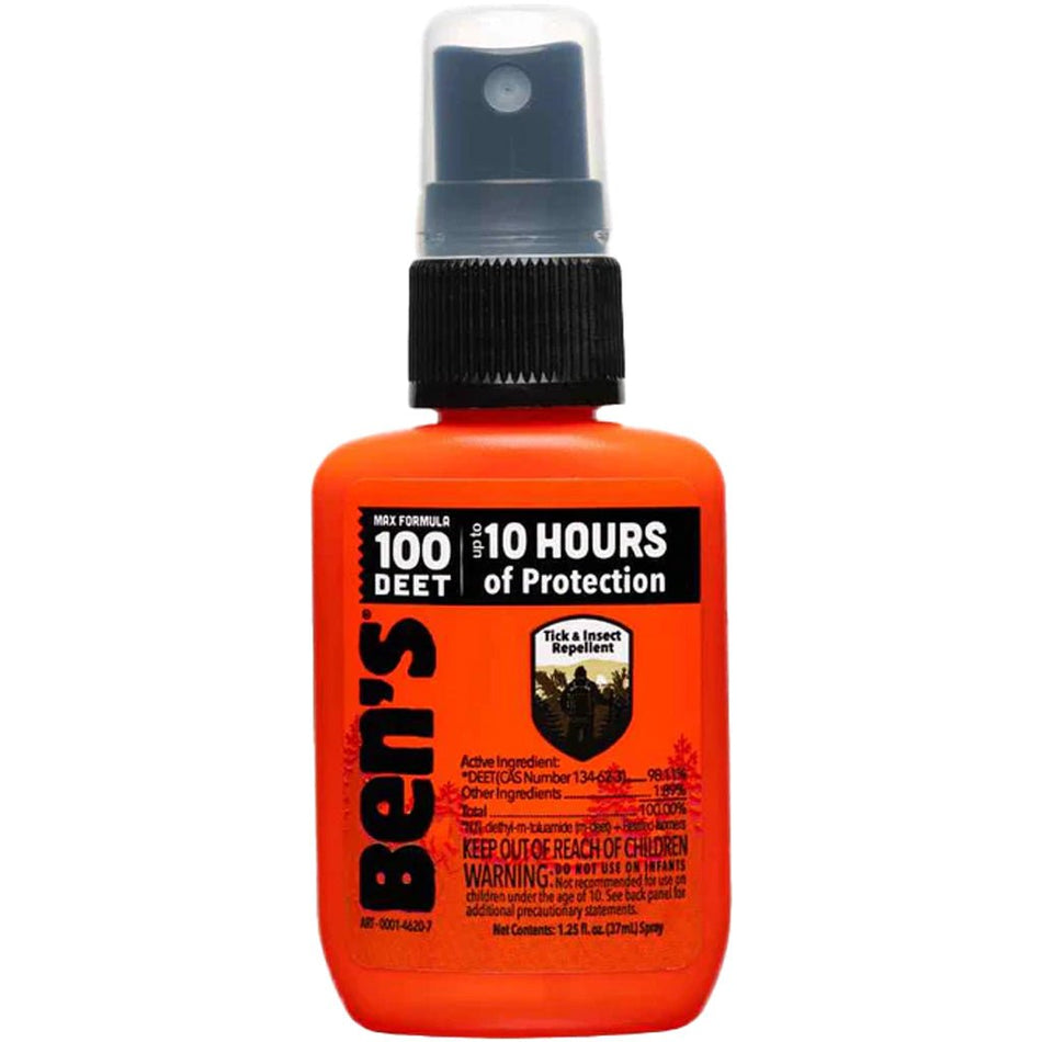 Ben's 100 Tick & Insect Repellent 1.25 oz Pump Spray, 98pct DEET - Get Tight Gear