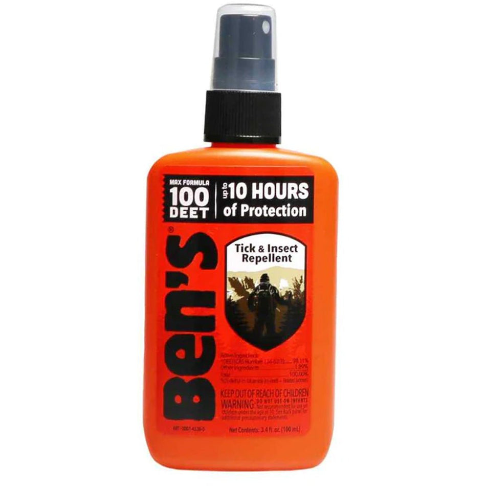 Ben's 100 Tick & Insect Repellent 3.4 oz. Pump Spray, 98pct DEET - Get Tight Gear