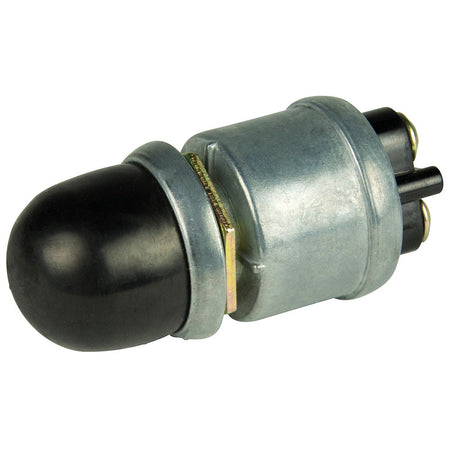 BEP 2 - Position SPST Heavy - Duty Push Button Switch w/Cover - OFF/(ON) - 35 Amp - Get Tight Gear