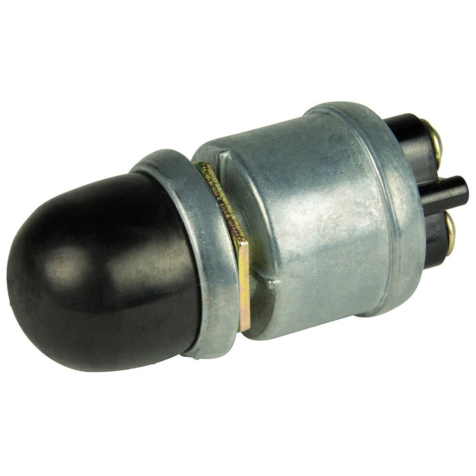 BEP 2 - Position SPST Heavy - Duty Push Button Switch w/Cover - OFF/(ON) - 35 Amp - Get Tight Gear