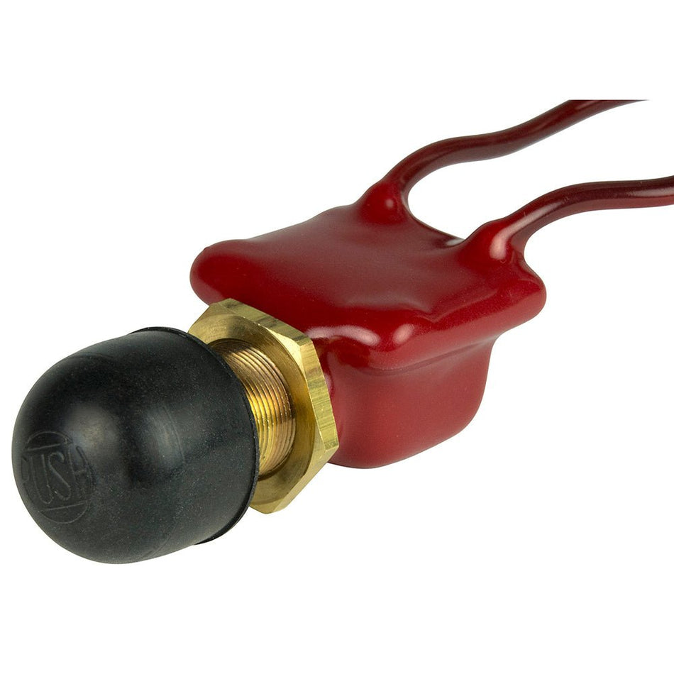 BEP 2 - Position SPST PVC Coated Push Button Switch - OFF/(ON) - Get Tight Gear