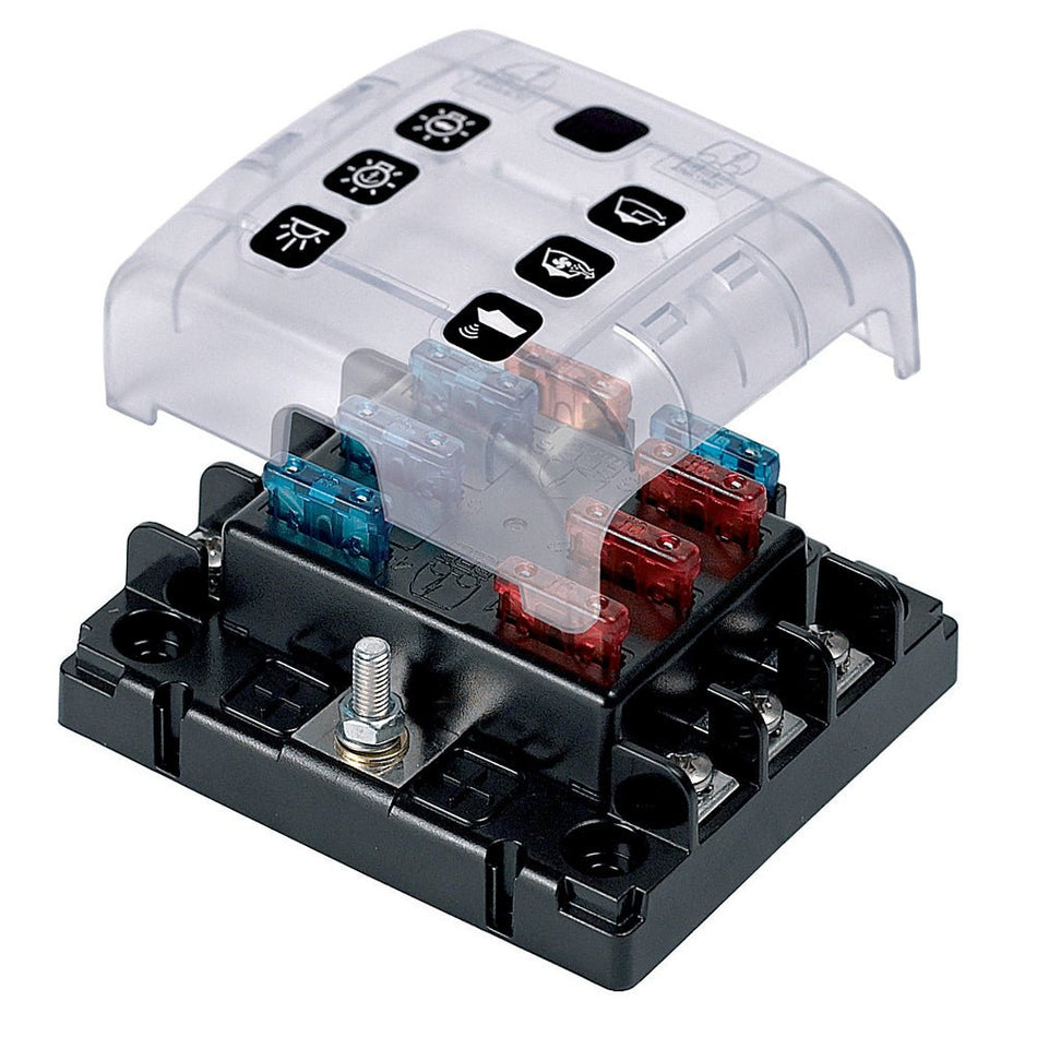 BEP ATC Six Way Fuse Holder Quick Connect w/Cover & Link - Get Tight Gear