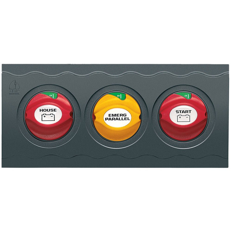 BEP Contour Connect 3 Battery Switch Panel w/3 Disconnects - Get Tight Gear