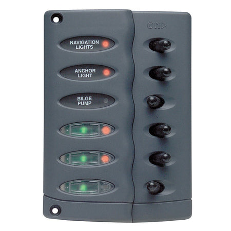 BEP Contour Switch Panel - Waterproof 6 Way w/Fuse Holder - Get Tight Gear