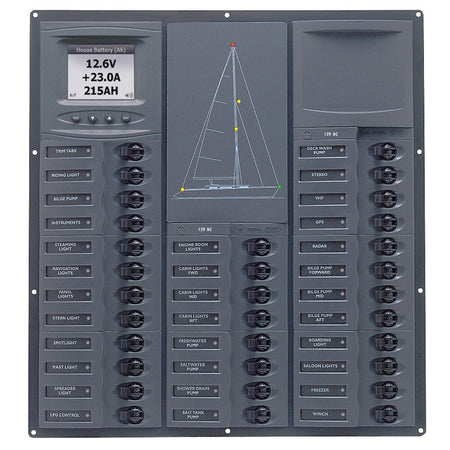 BEP Cruiser Series DC Circuit Breaker Panel w/Digital Meters 32SP DC12V - Get Tight Gear