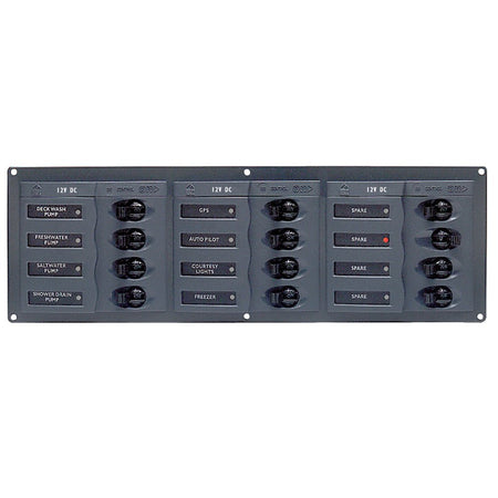 BEP DC Panel - 12 - Way - No Meter - Horizontal - Get Tight Gear
