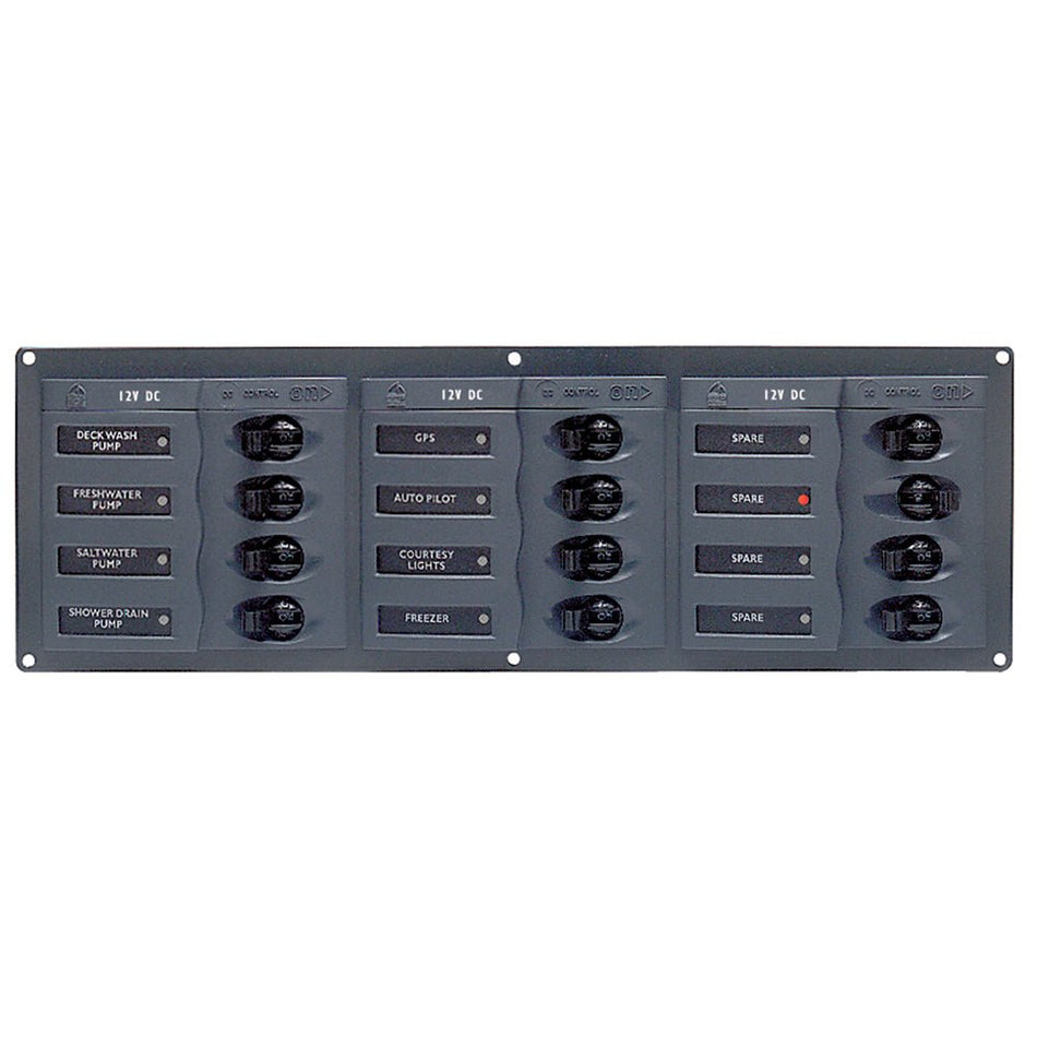 BEP DC Panel - 12 - Way - No Meter - Horizontal - Get Tight Gear