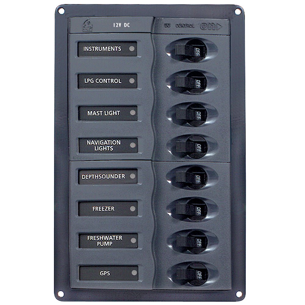 BEP DC Panel - 8 - Way - Vertical - Get Tight Gear