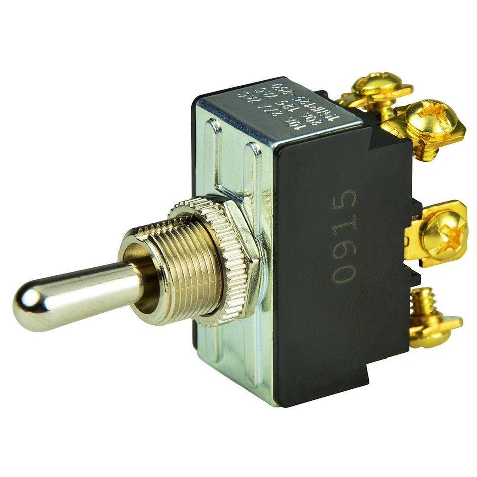 BEP DPDT Chrome Plated Toggle Switch - (ON)/OFF/(ON) - Get Tight Gear