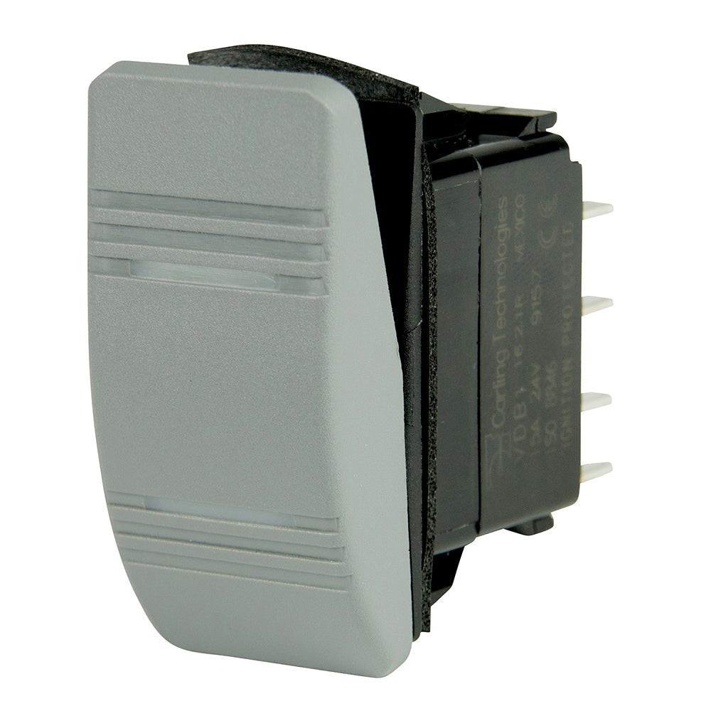BEP DPDT Contura Switch - 2 - Amber LEDs - Gray - ON/ON - Get Tight Gear