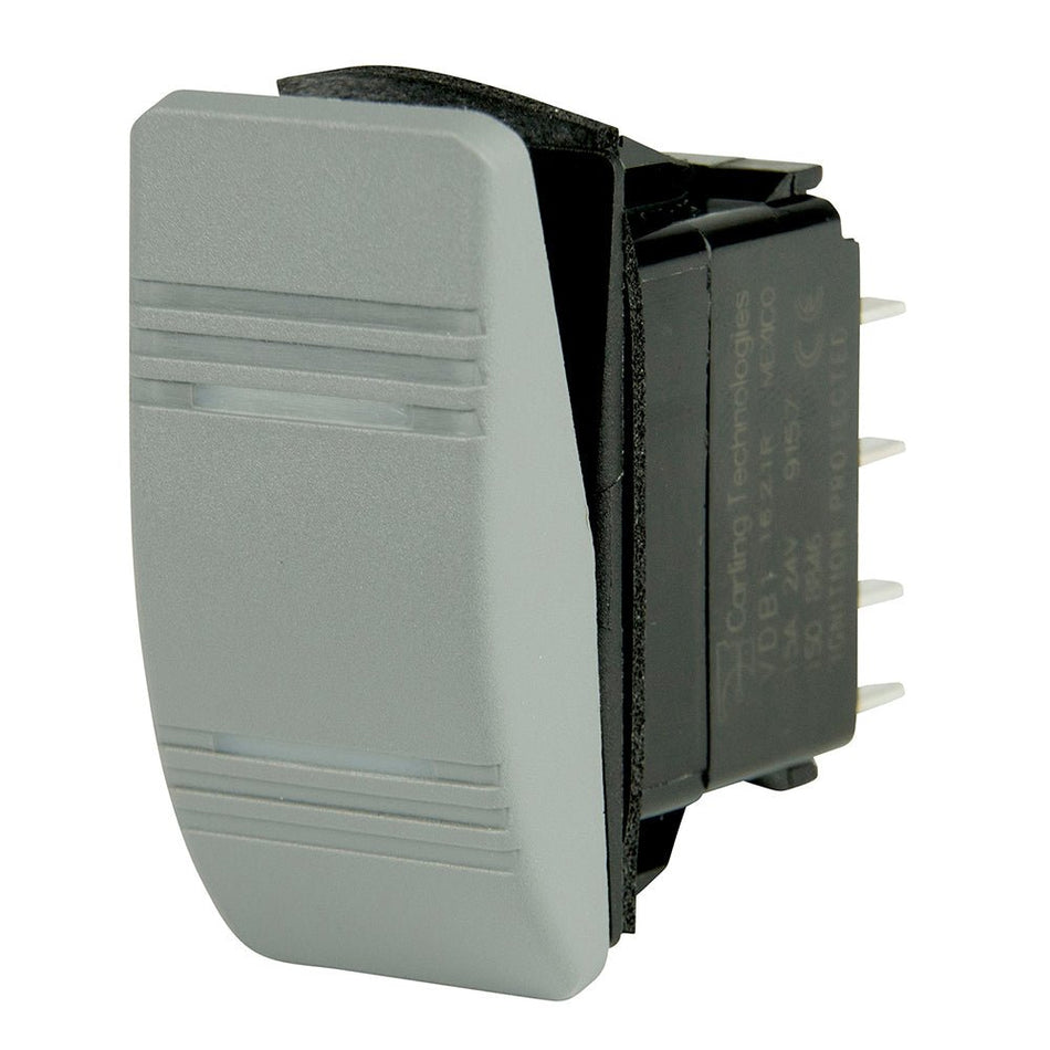 BEP DPDT Contura Switch - 2 - Amber LEDs - Gray - ON/ON - Get Tight Gear
