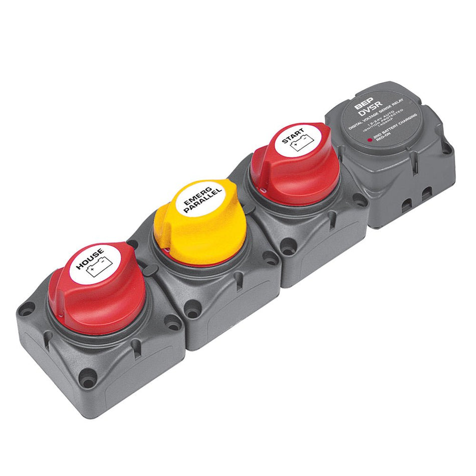 BEP Horizontal Battery Distribution Cluster f/Single Engine w/Two Battery Banks - Get Tight Gear