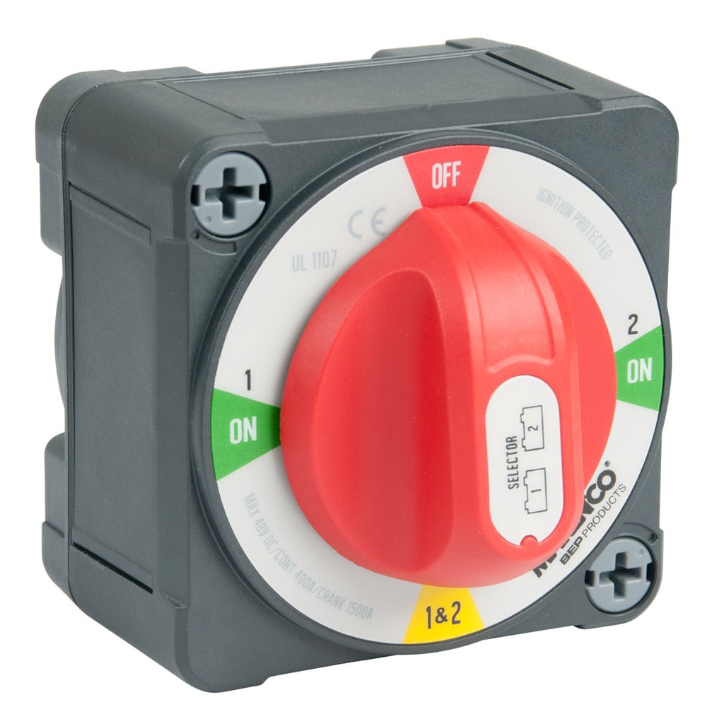 BEP Pro Installer 400A EZ - Mount Battery Selector Switch (1 - 2 - Both - Off) - Get Tight Gear
