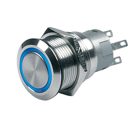 BEP Push - Button Switch 12V Latching On/Off - Blue LED - Get Tight Gear