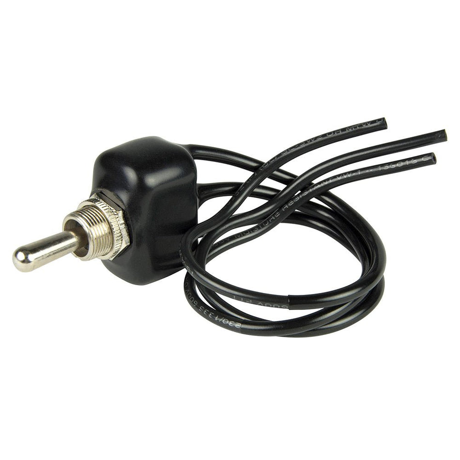 BEP SPDT Chrome Plated Sealed Dipped Toggle Switch - (ON)/OFF/(ON) - Get Tight Gear