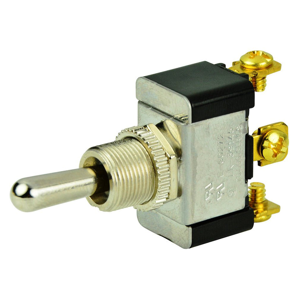 BEP SPDT Chrome Plated Toggle Switch - (ON)/OFF/(ON) - Get Tight Gear