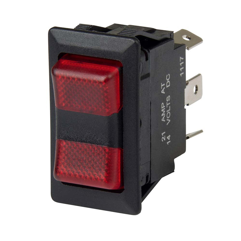 BEP SPDT Rocker Switch - 2 - LEDs - 12V/24V - ON/OFF/ON - Get Tight Gear