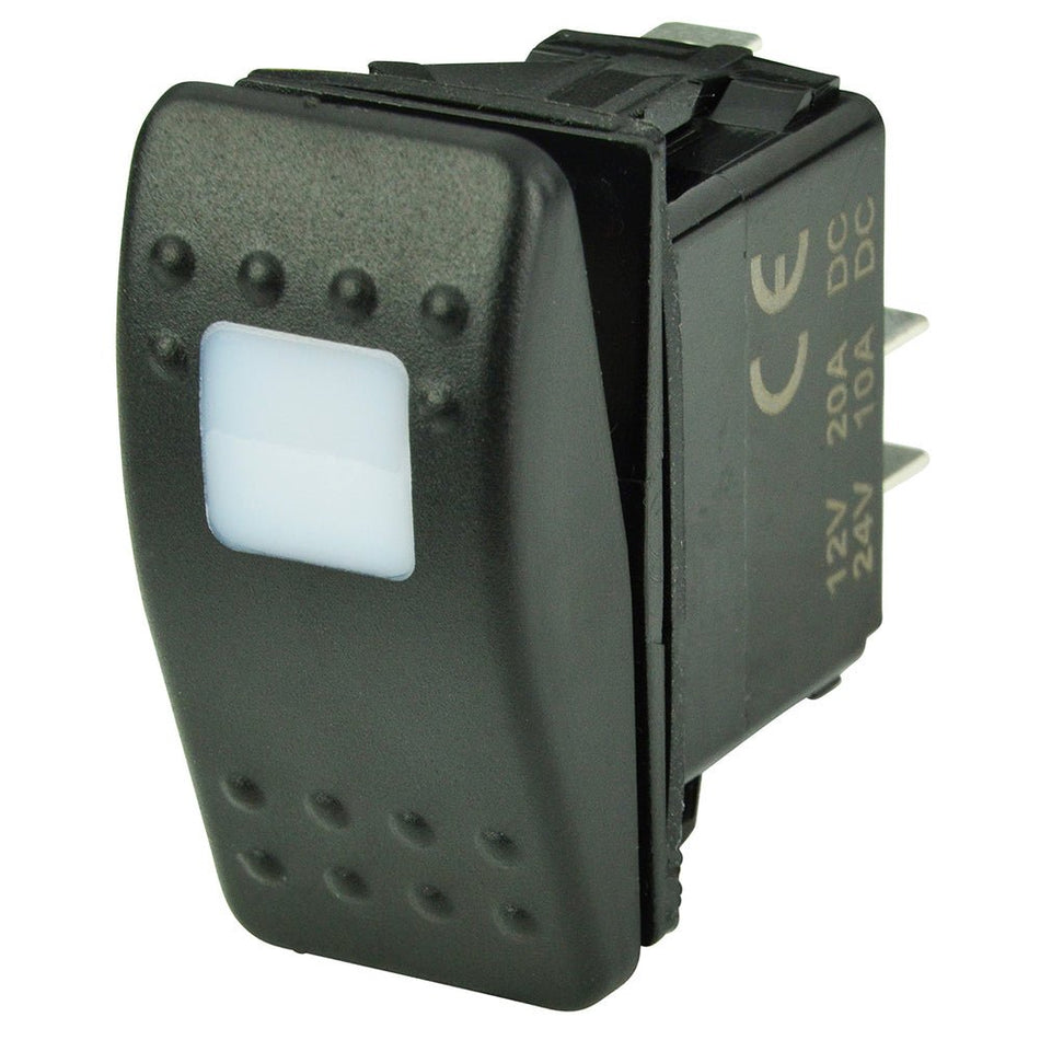 BEP SPST Contura Switch - 1 - Amber LED - OFF/ON - Get Tight Gear