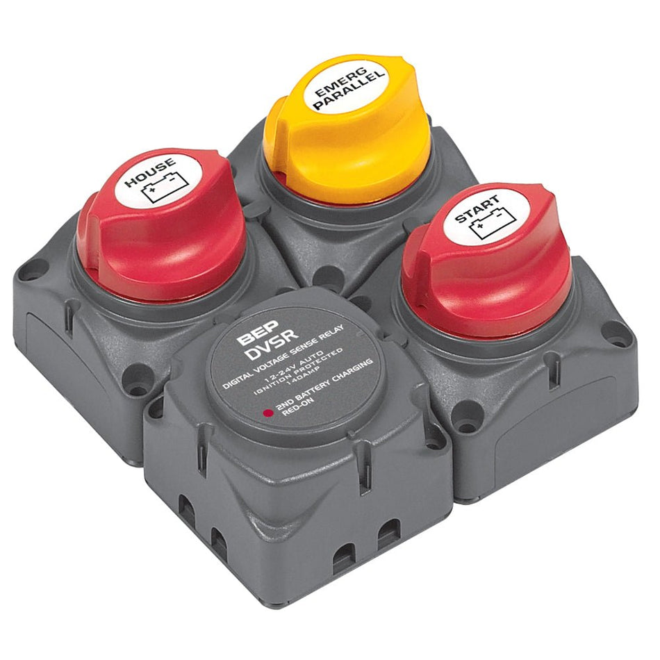 BEP Square Battery Distribution Cluster f/Single Engine w/Two Battery Banks - Get Tight Gear