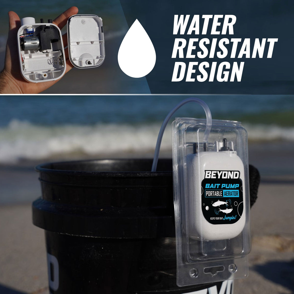 Beyond Bait Pump - Portable Live Bait Aerator - Get Tight Gear
