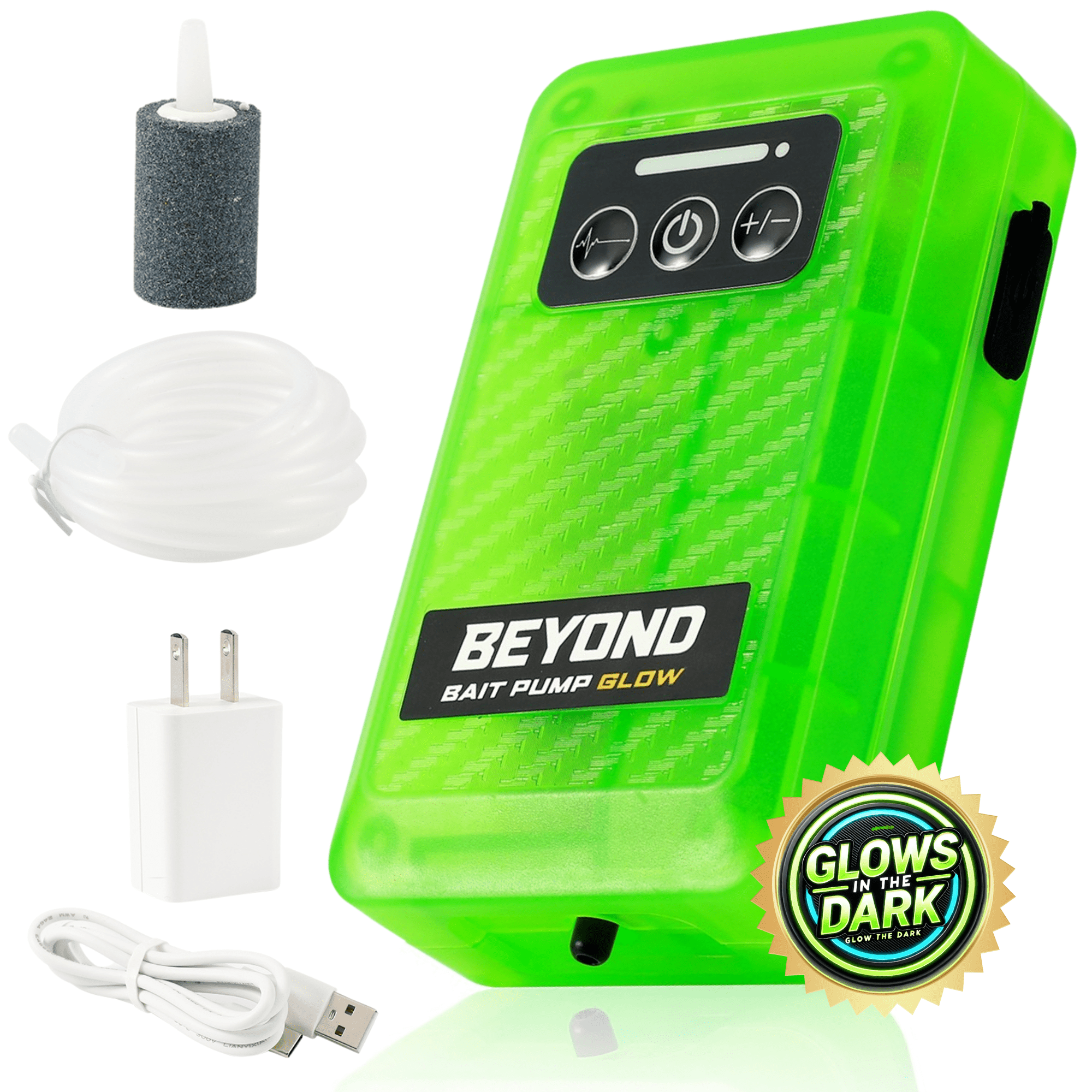 Beyond Bait Pump Rechargeable Aerator - Glow in The Dark Bubbler - Get Tight Gear