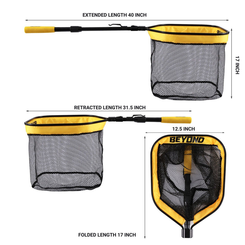 Beyond Braid Floating Fishing Net with Handle - Get Tight Gear