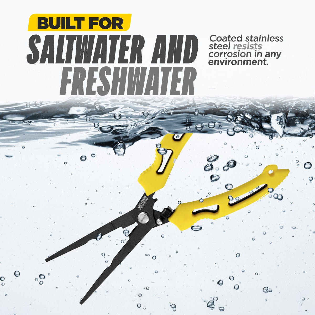 Beyond Fishing 8.5” Long Nose Fishing Pliers - Get Tight Gear