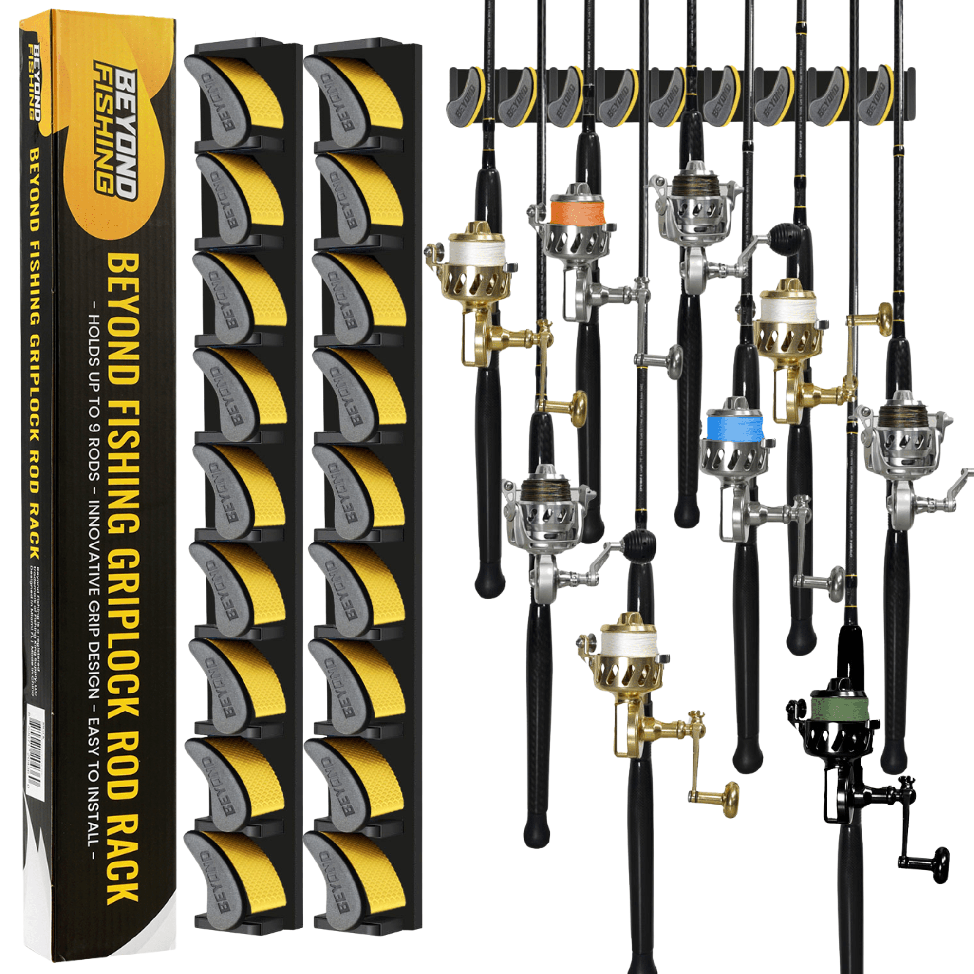 Beyond Fishing GripLock Vertical Fishing Rod Rack - Get Tight Gear