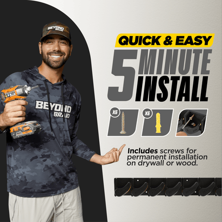 Beyond Fishing GripLock Vertical Fishing Rod Rack - Get Tight Gear