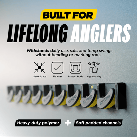 Beyond Fishing GripLock Vertical Fishing Rod Rack - Get Tight Gear