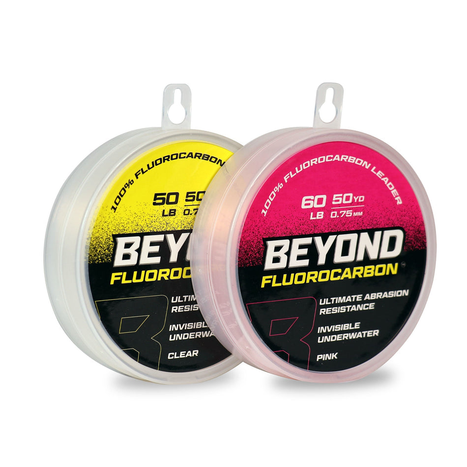 Beyond Fluorocarbon Leader Material 50YD - Pink Or Clear - Get Tight Gear