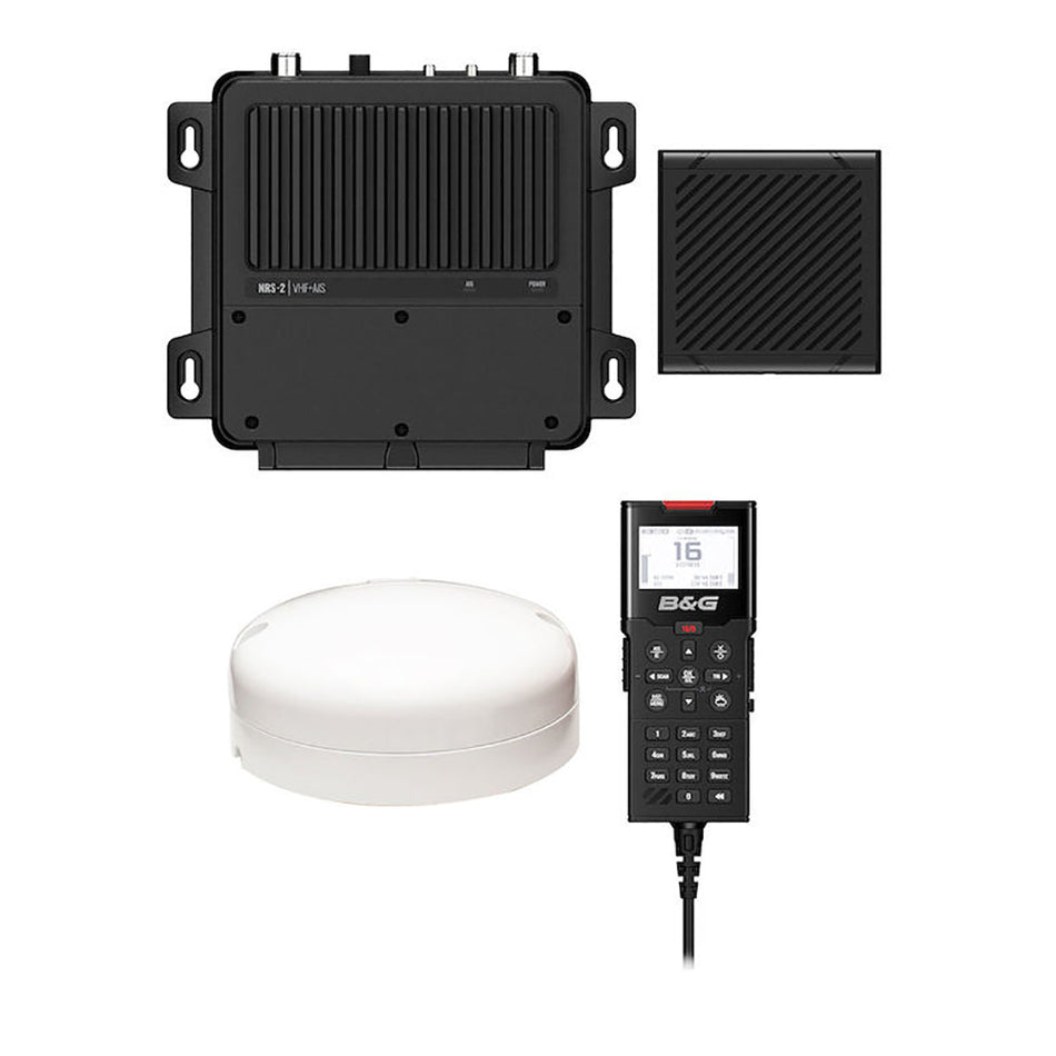 B&G V100 - B Black Box VHF Radio w/Built - In AIS Transmitter & Receiver & External GP - 500 GPS Antenna - Get Tight Gear