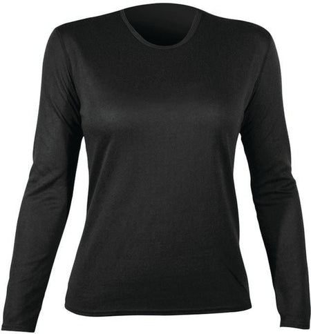 Bi Ply Crew Wmns Blk Lg - Get Tight Gear