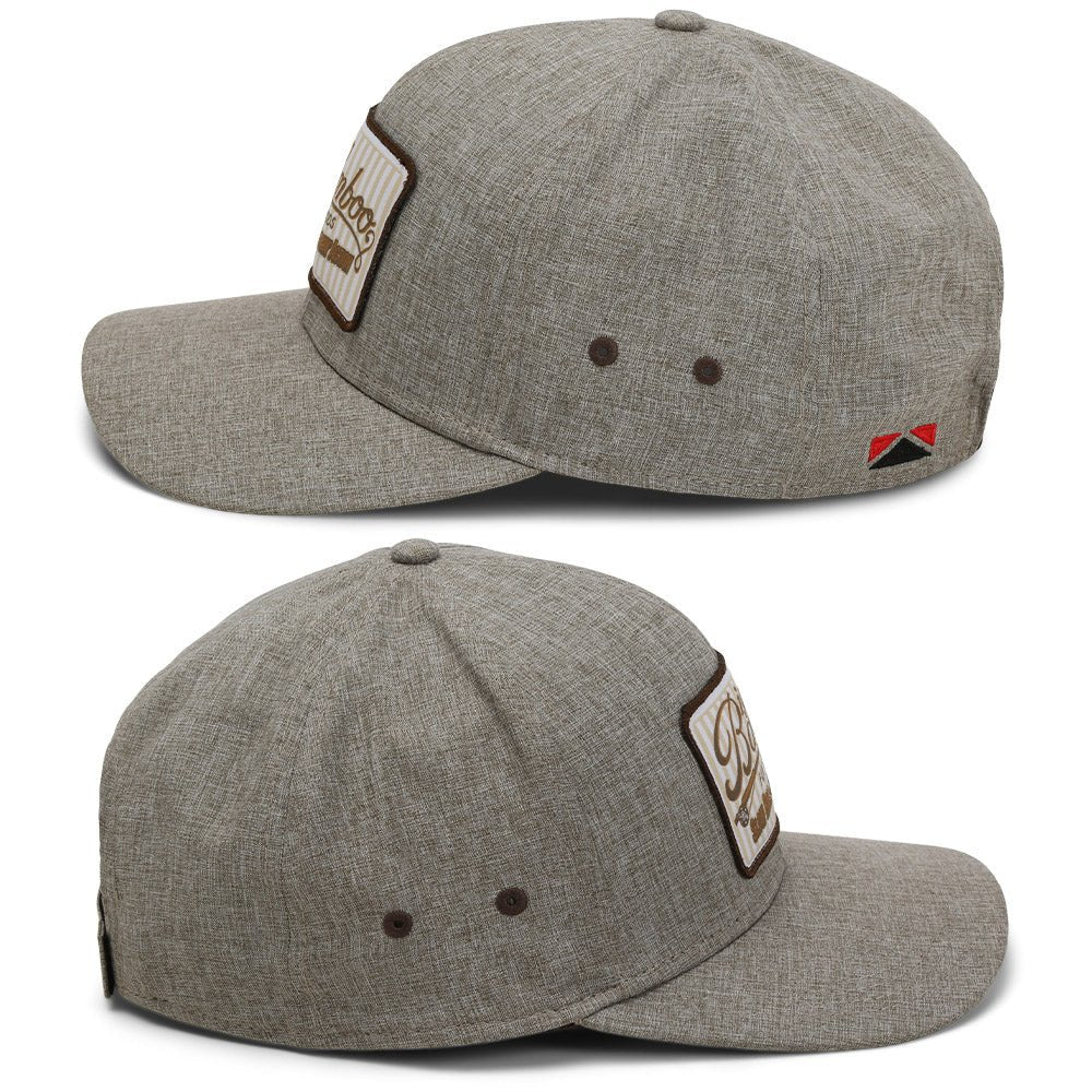 Big Bamboo Fly Rod Heathered 6 - Panel Fly Fishing Patch Cap - Get Tight Gear